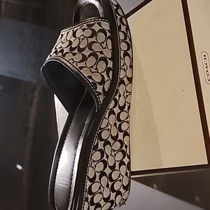 Coach signature sandals